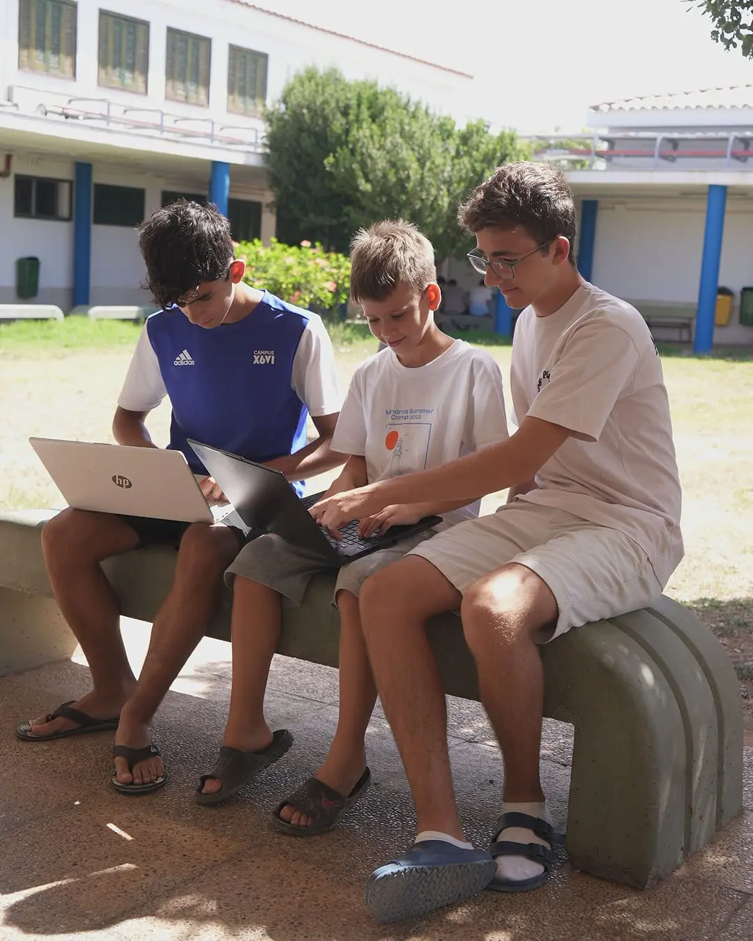 A morning class at the Tenerife camp